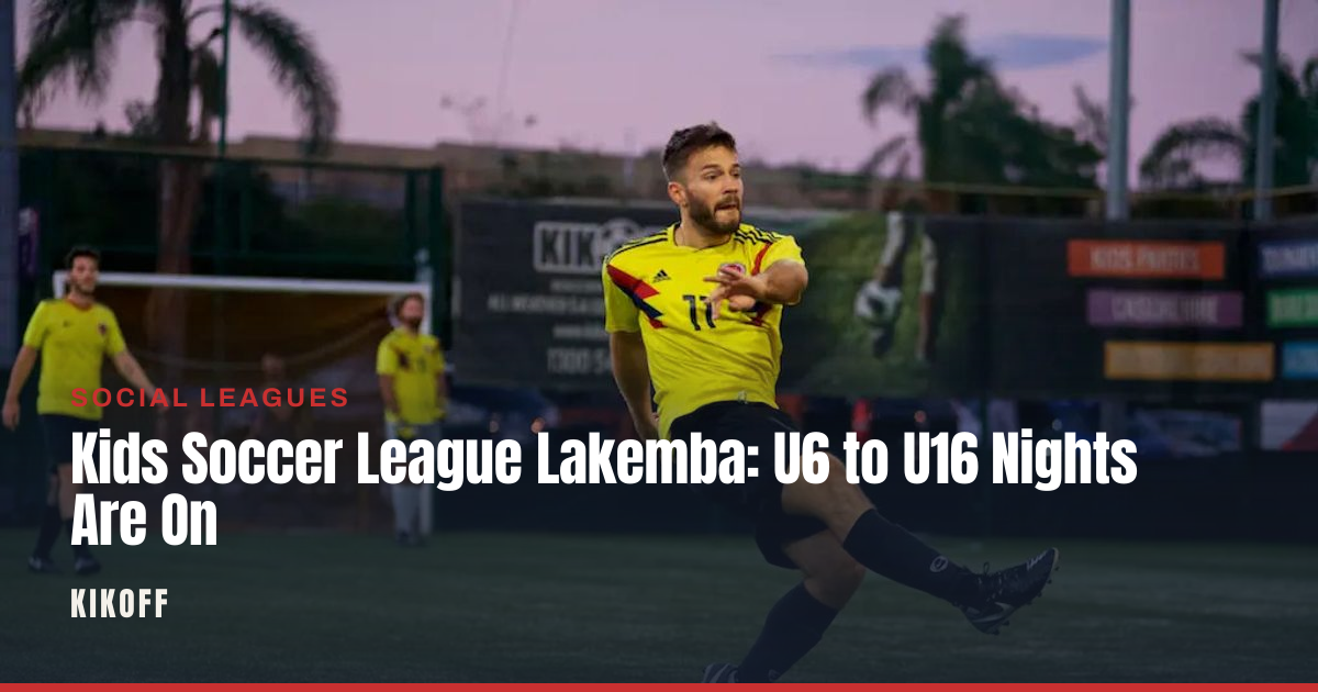 Kids Soccer League Lakemba: U6 to U16 Nights Are On