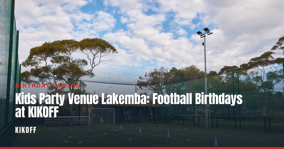 Children playing a football party game on a caged synthetic pitch at KIKOFF Canterbury in Lakemba