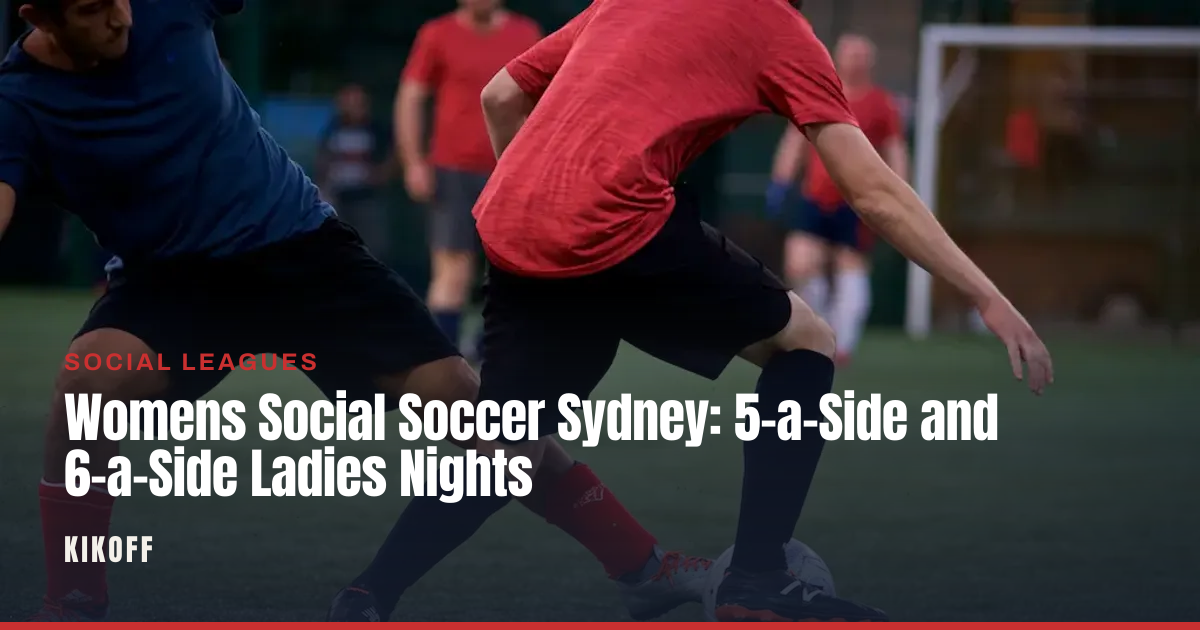 A group of women playing social 6-a-side football on a floodlit open pitch at dusk
